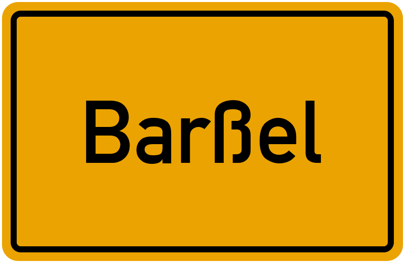 Ortsschild Barßel