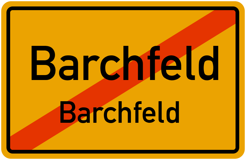 Ortsschild Barchfeld