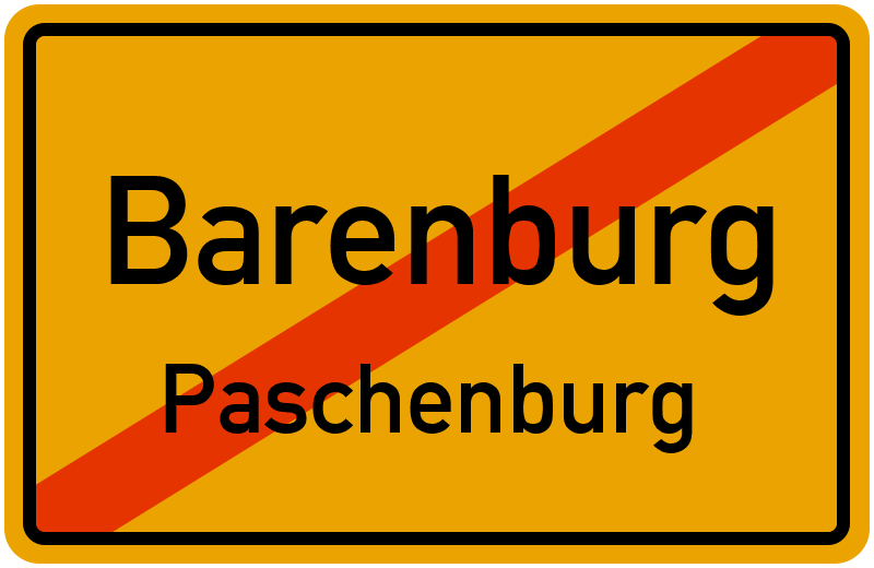 Ortsschild Barenburg