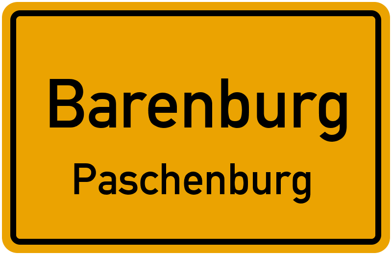 Ortsschild Barenburg