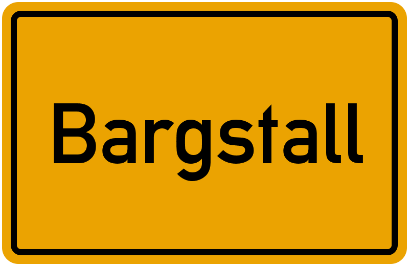 Ortsschild Bargstall