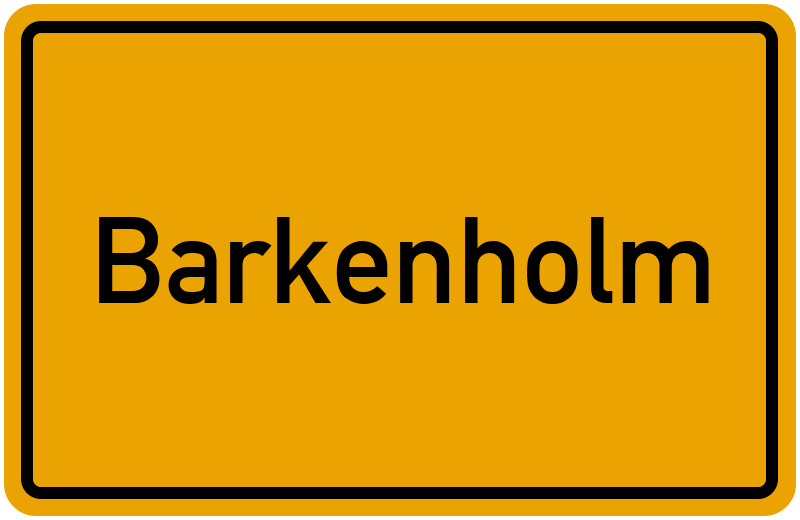 Ortsschild Barkenholm