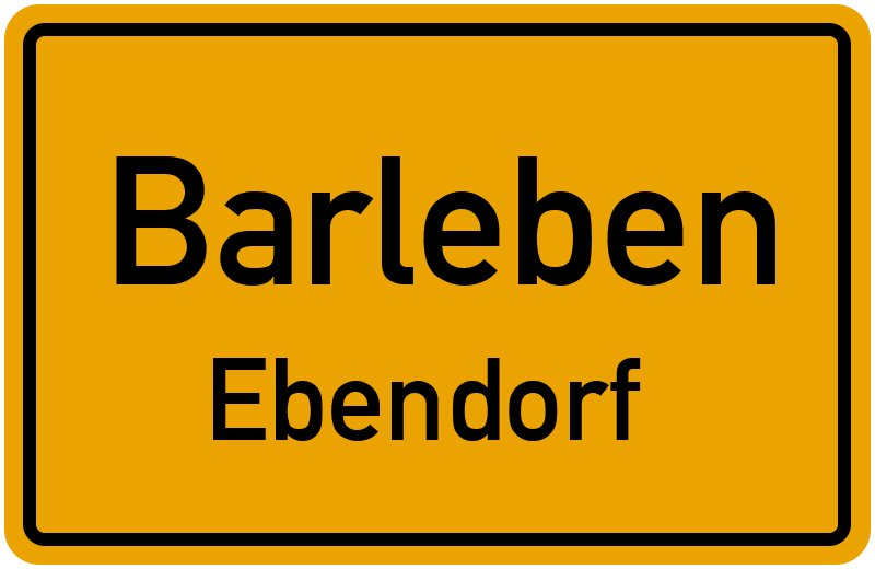 Ortsschild Barleben