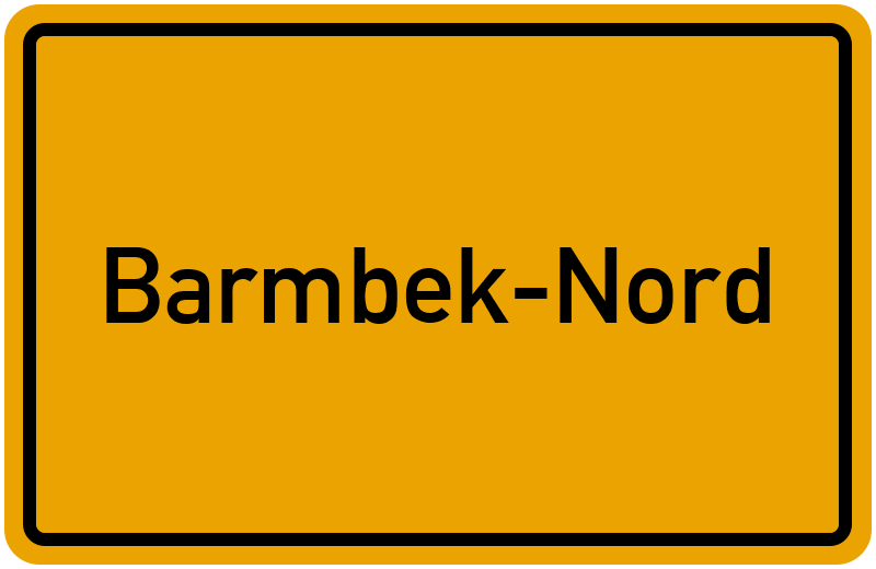 Ortsschild Barmbek-Nord