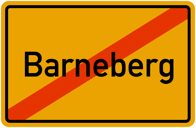 Ortsschild Barneberg