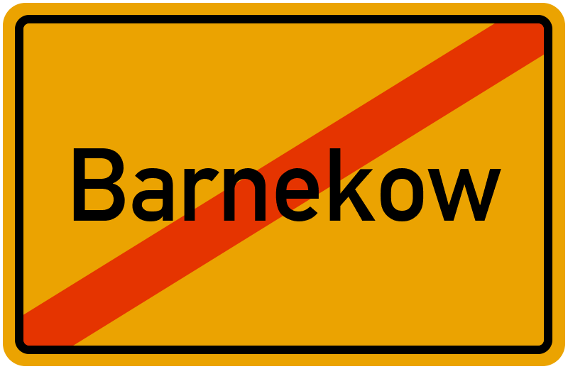 Ortsschild Barnekow