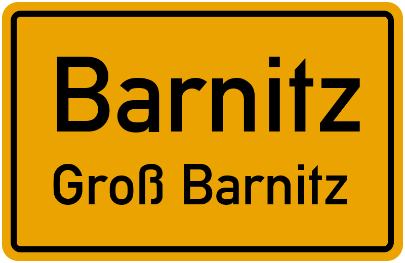 Ortsschild Barnitz