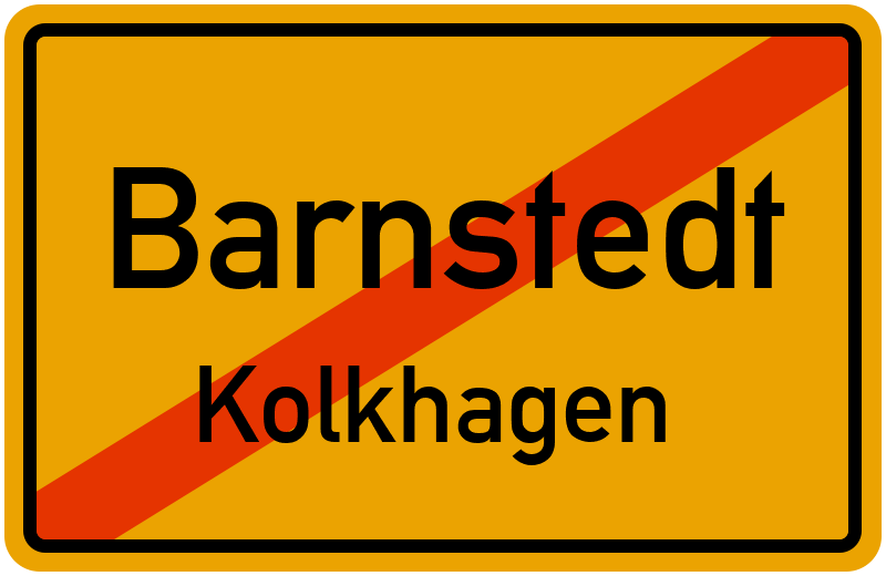 Ortsschild Barnstedt