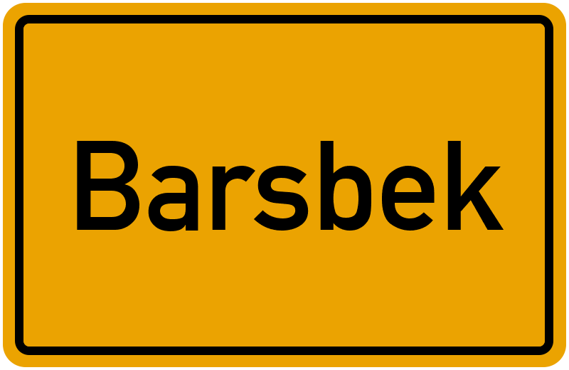Ortsschild Barsbek
