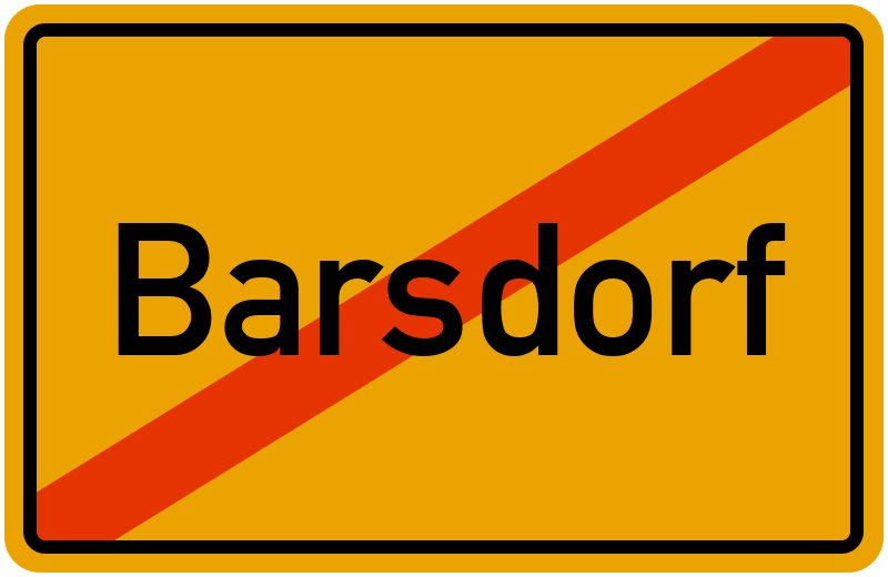 Ortsschild Barsdorf