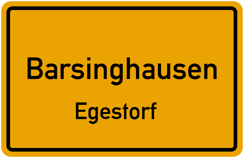 Ortsschild Barsinghausen