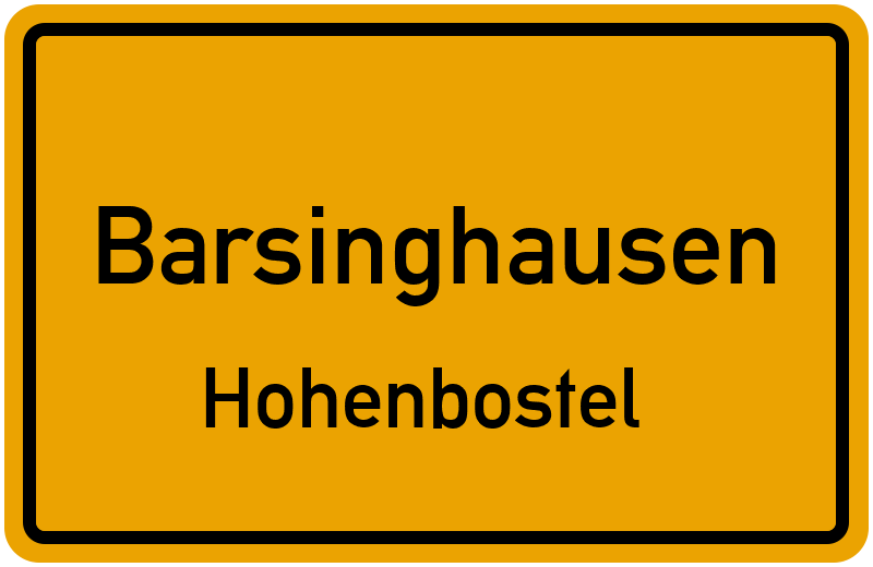 Ortsschild Barsinghausen