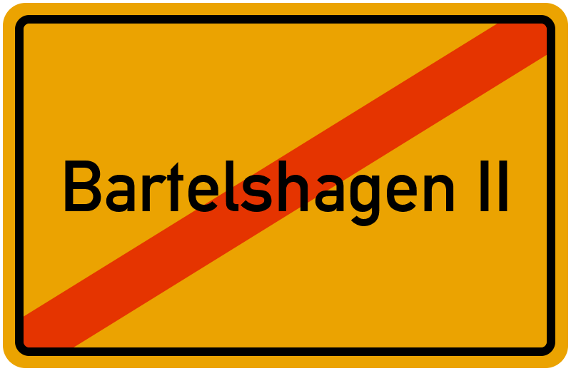 Ortsschild Bartelshagen II