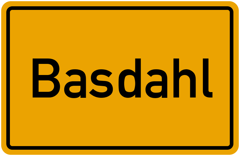 Ortsschild Basdahl