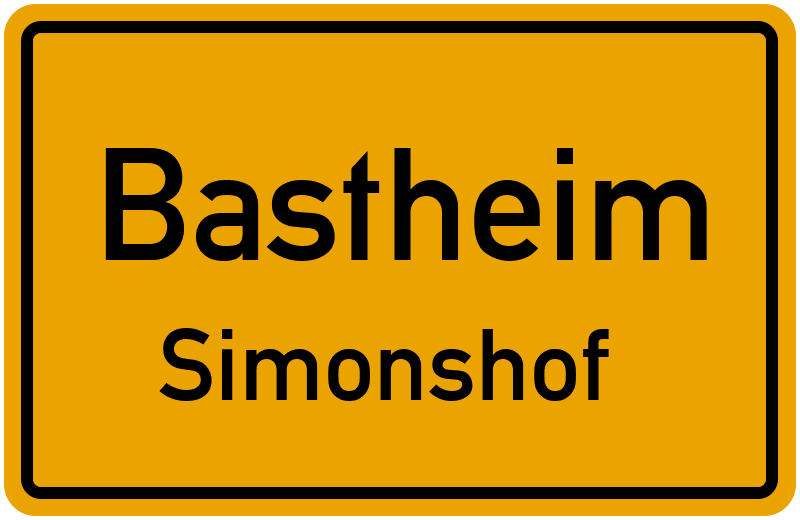 Ortsschild Bastheim
