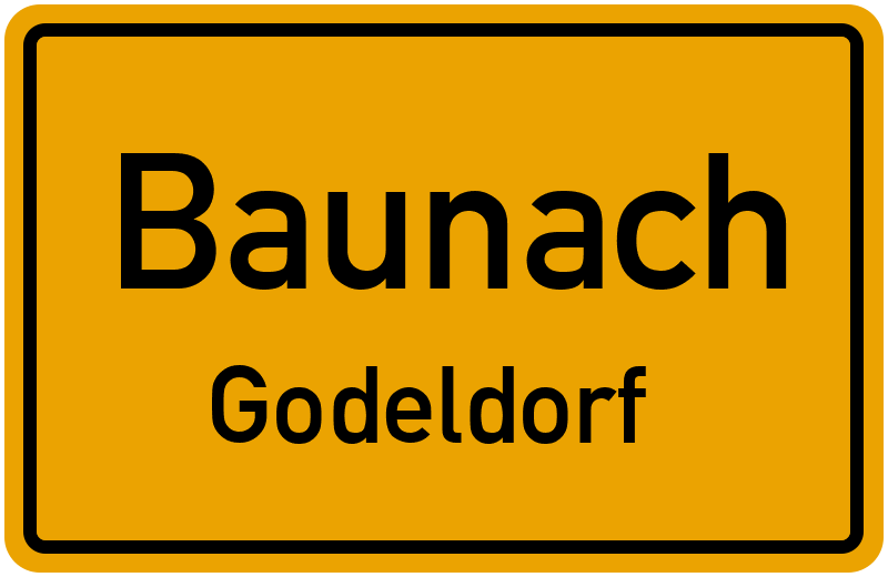 Ortsschild Baunach