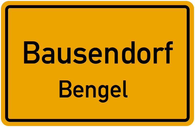 Ortsschild Bausendorf