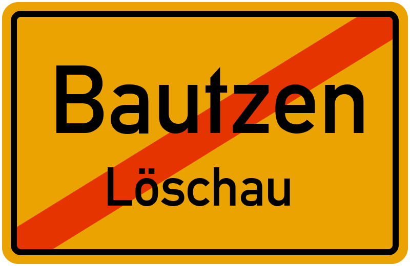 Ortsschild Bautzen