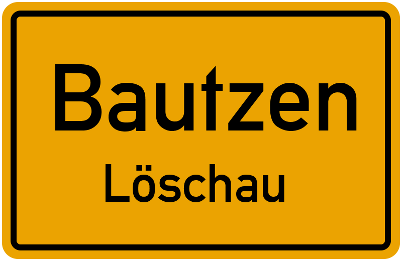 Ortsschild Bautzen