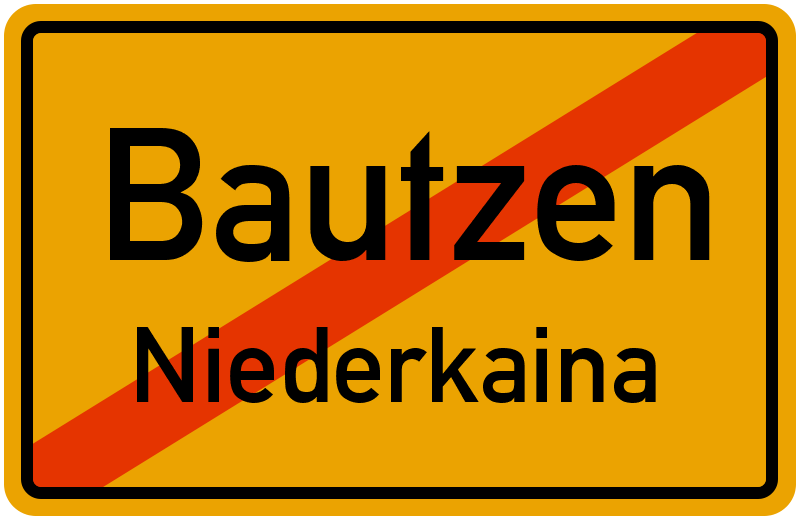 Ortsschild Bautzen