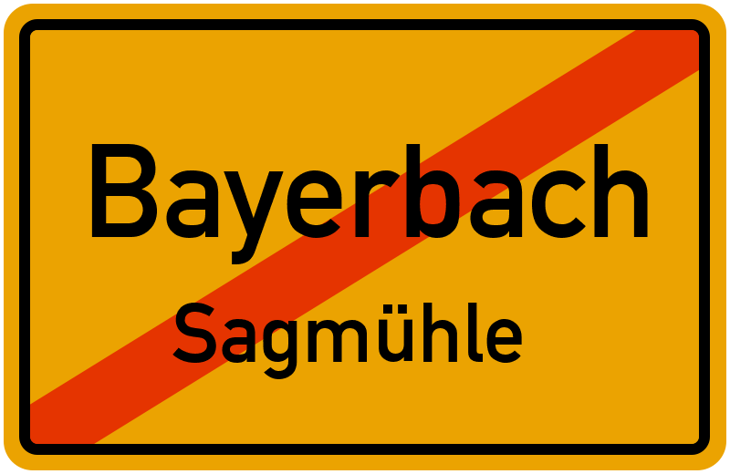 Ortsschild Bayerbach