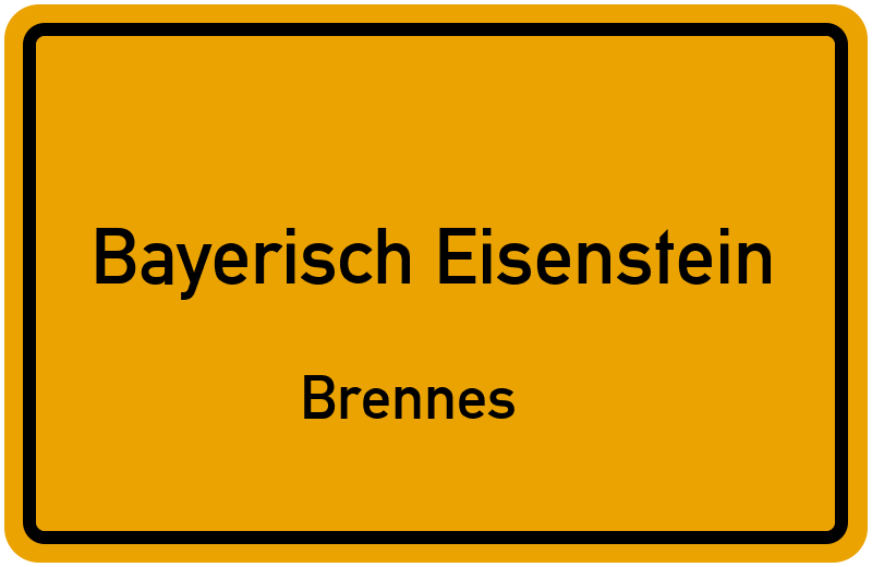 Ortsschild Bayerisch Eisenstein