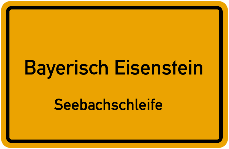 Ortsschild Bayerisch Eisenstein