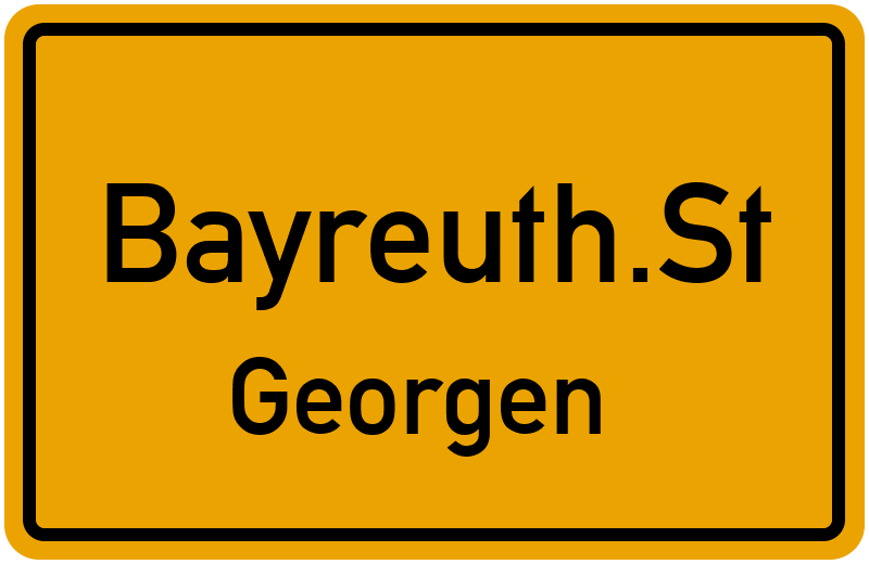 Ortsschild Bayreuth.St