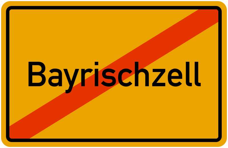 Ortsschild Bayrischzell