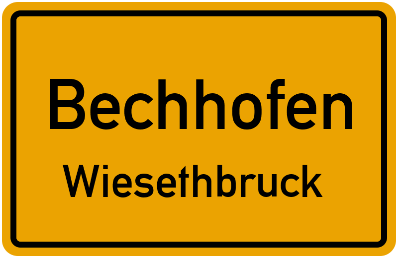Ortsschild Bechhofen