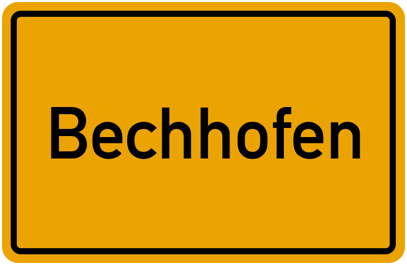 Ortsschild Bechhofen