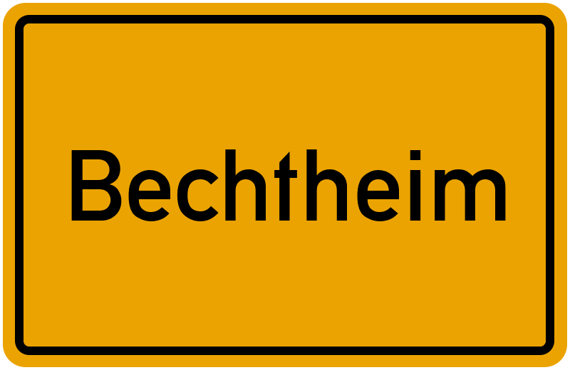 Ortsschild Bechtheim