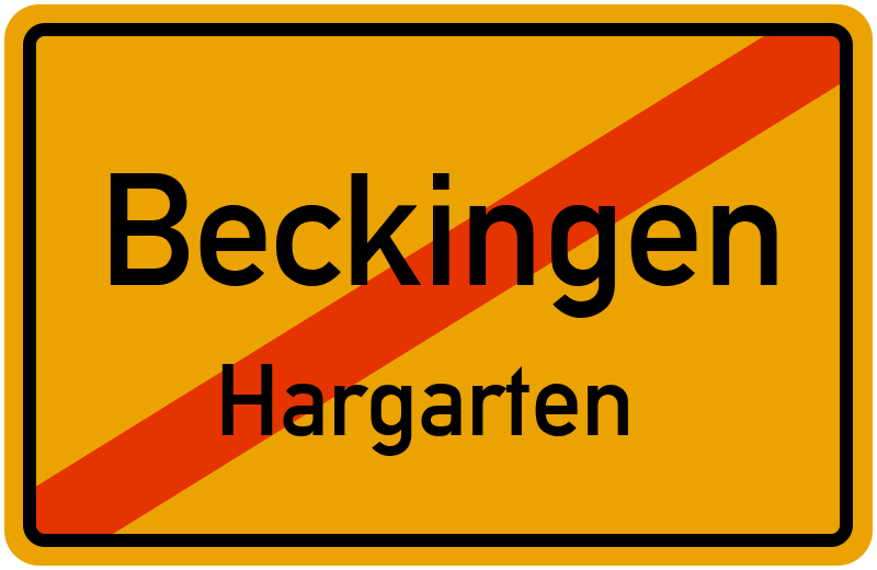 Ortsschild Beckingen