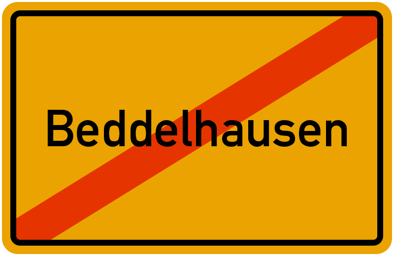 Ortsschild Beddelhausen