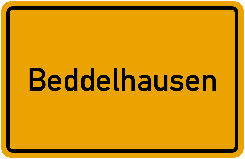 Ortsschild Beddelhausen