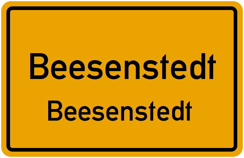 Ortsschild Beesenstedt