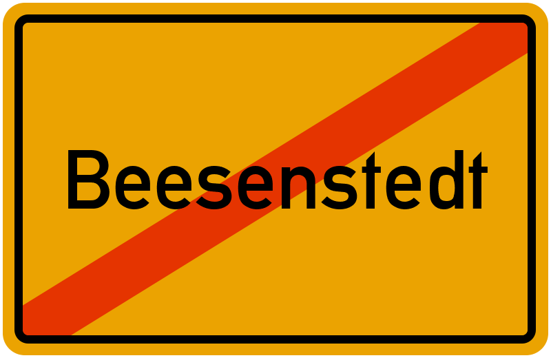 Ortsschild Beesenstedt