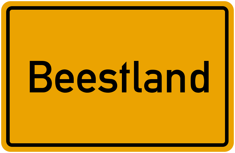 Ortsschild Beestland