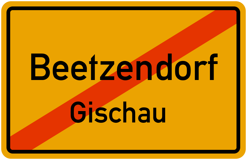 Ortsschild Beetzendorf