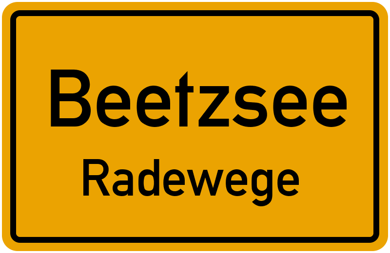 Ortsschild Beetzsee