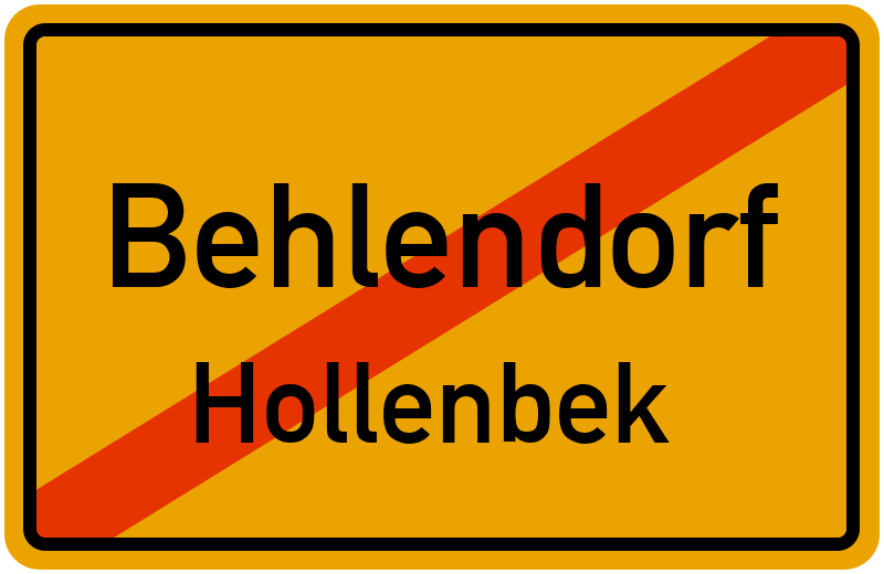 Ortsschild Behlendorf