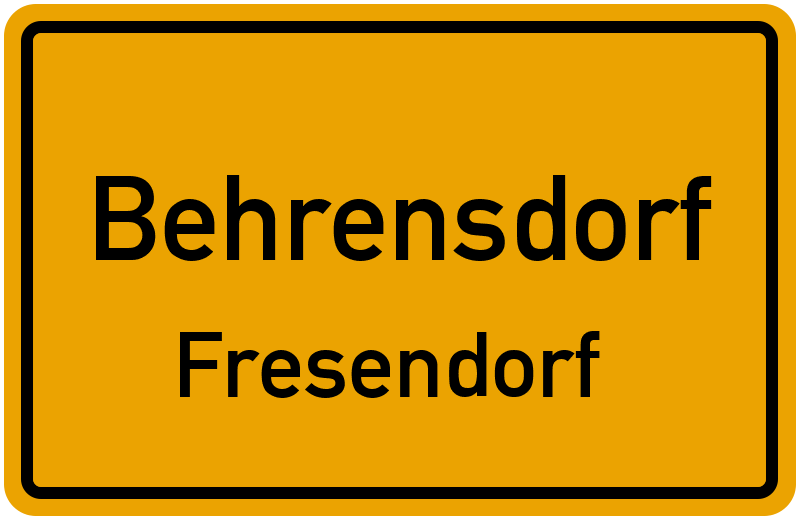 Ortsschild Behrensdorf