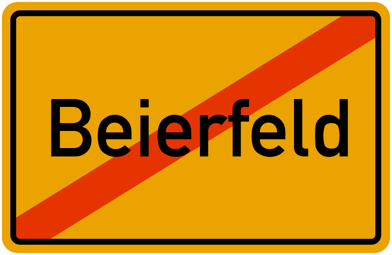 Ortsschild Beierfeld