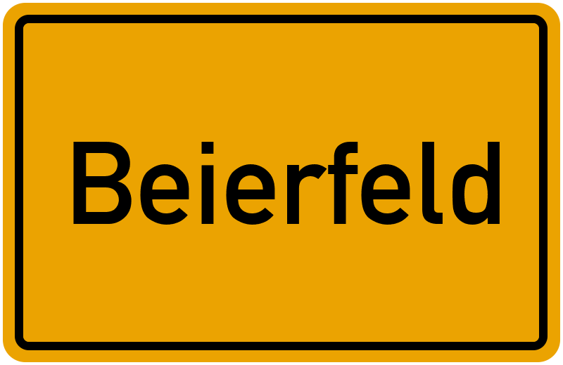 Ortsschild Beierfeld