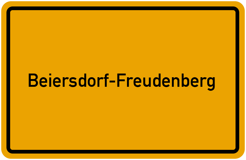 Ortsschild Beiersdorf-Freudenberg