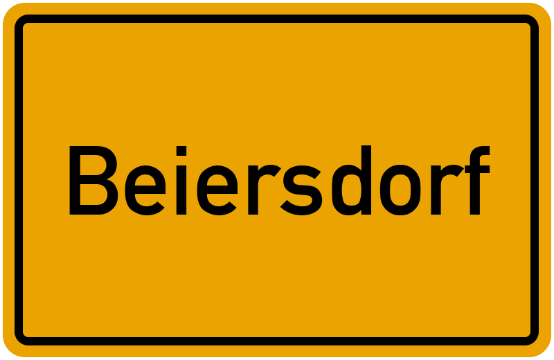 Ortsschild Beiersdorf