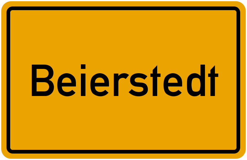 Ortsschild Beierstedt