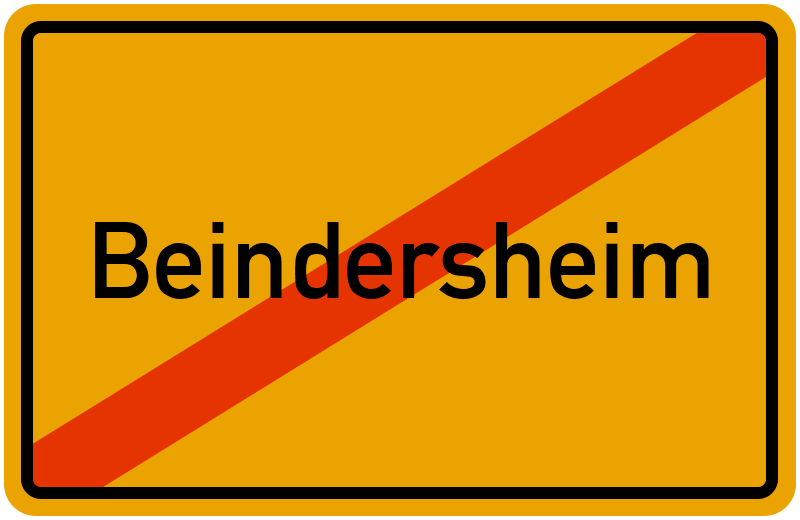Ortsschild Beindersheim
