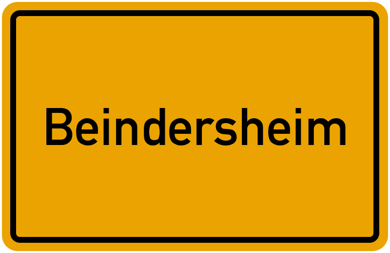 Ortsschild Beindersheim