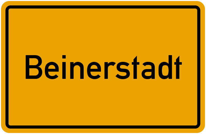 Ortsschild Beinerstadt